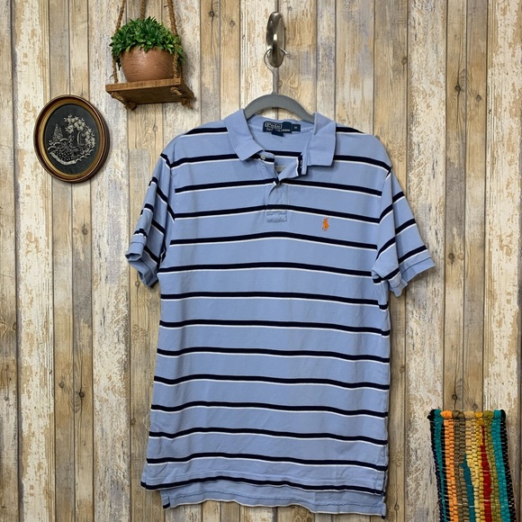 Polo Ralph Lauren Other - Polo Ralph Lauren Blue Striped Short Sleeve Top
